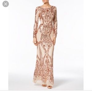 Rose gold dress size 8